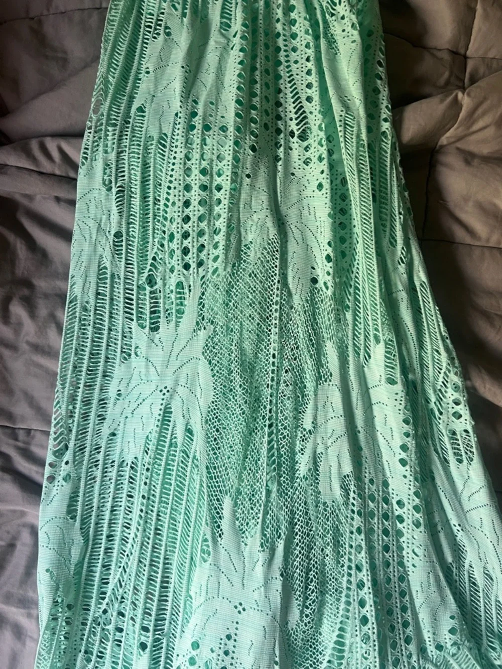 PatBO Crochet Cutout Halter Maxi Swimsuit Dress - Picture 8 of 12